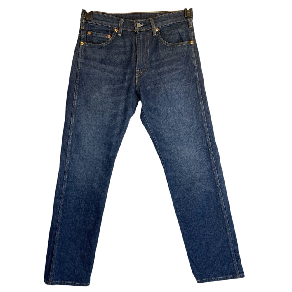 Levis Straight Leg Jeans Mens 30x32 Blue EUC